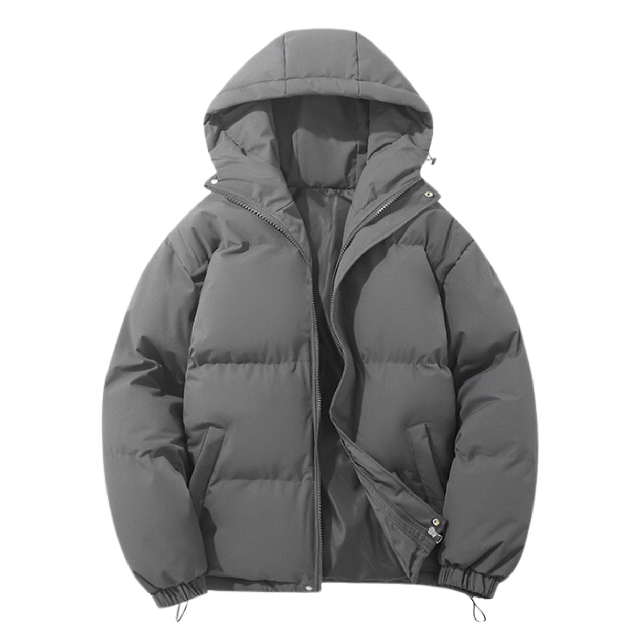 Manteau d’Hiver Unisexe Rembourré en Coton avec Capuche Amovible – Confort et Chaleur