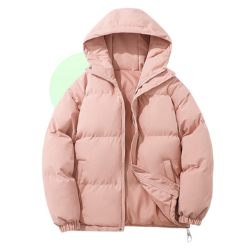 Manteau d’Hiver Unisexe Rembourré en Coton avec Capuche Amovible – Confort et Chaleur