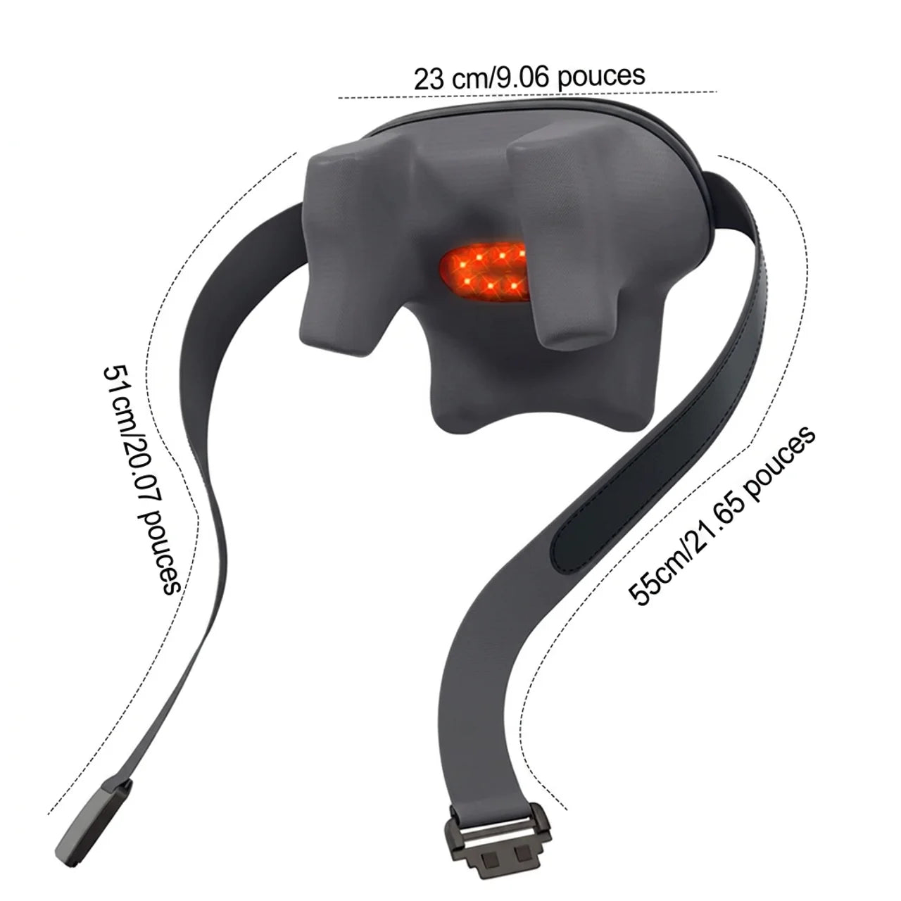 Appareil de Massage Cou et Épaules Électrique Cervical Chauffant Nuque et Trapèzes