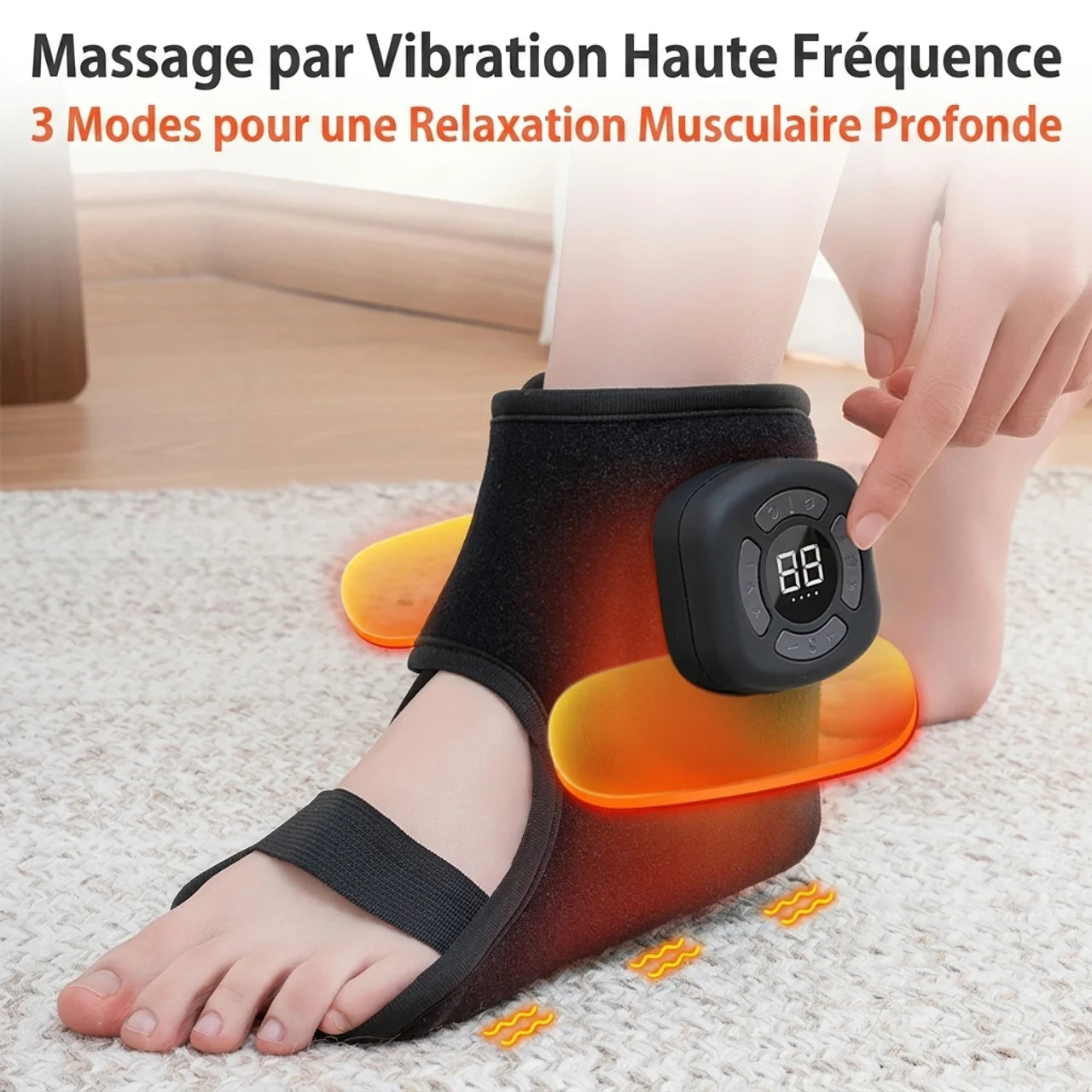 Masseur Cheville Compression Chauffante