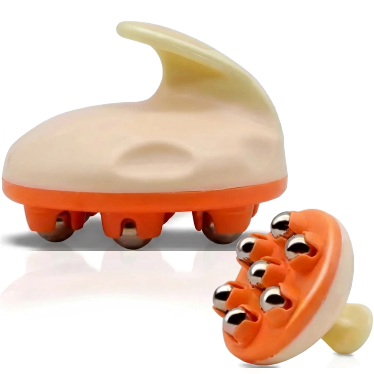 Masseur Manuel Anti Cellulite à Billes Rotatives 360°