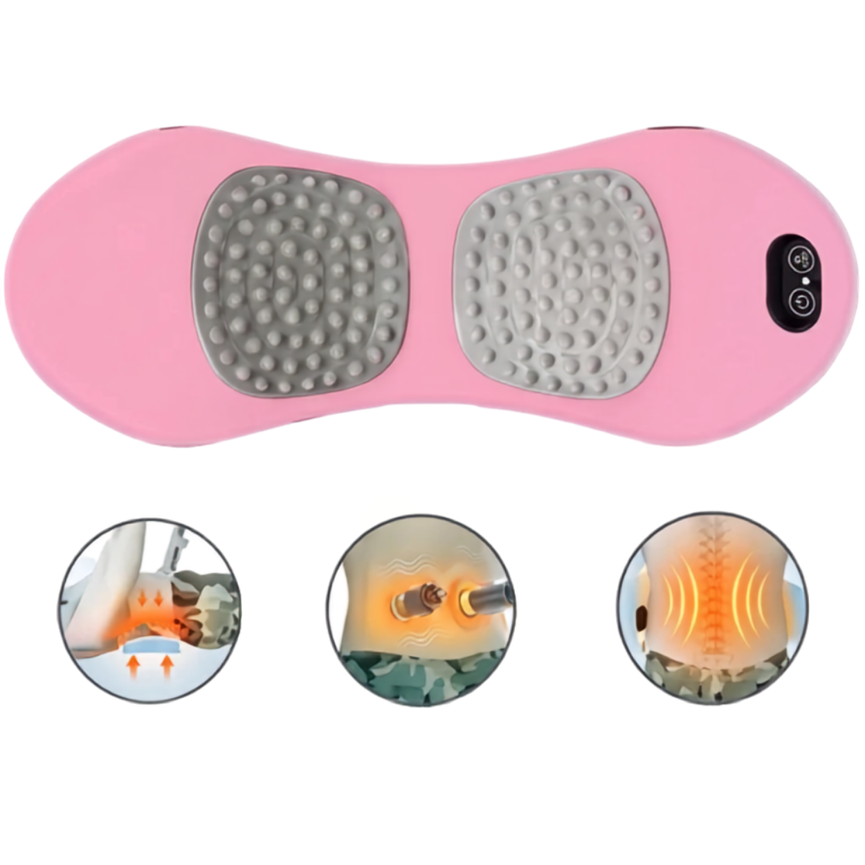 Masseur Dorsal 3-en-1 – Traction Chaleur & Massage Vibrant pour Soulager le Dos