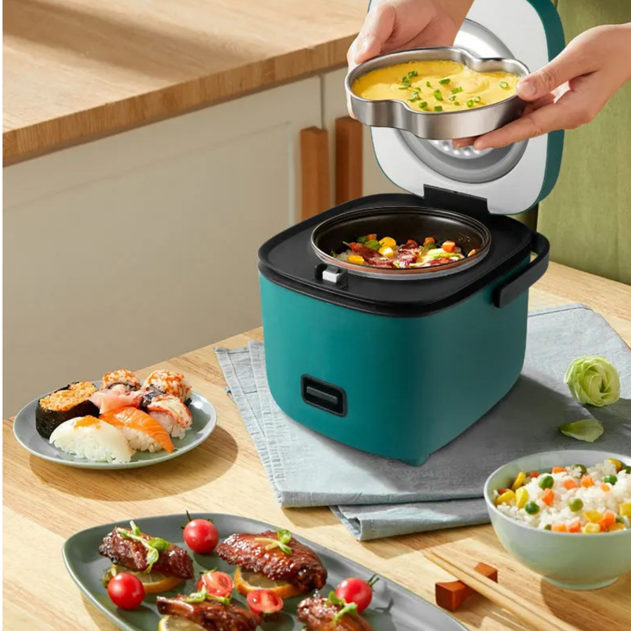 Mini Cuiseur à Riz Automatique 1,2 L