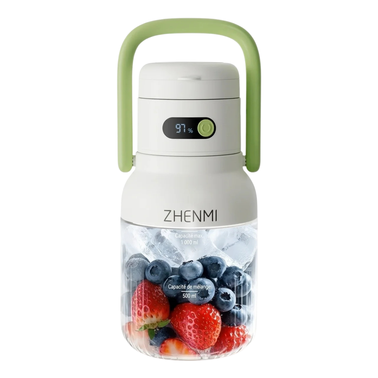 Mini Blender Portable XXL 1000ml Mixeur Smoothies et Glace