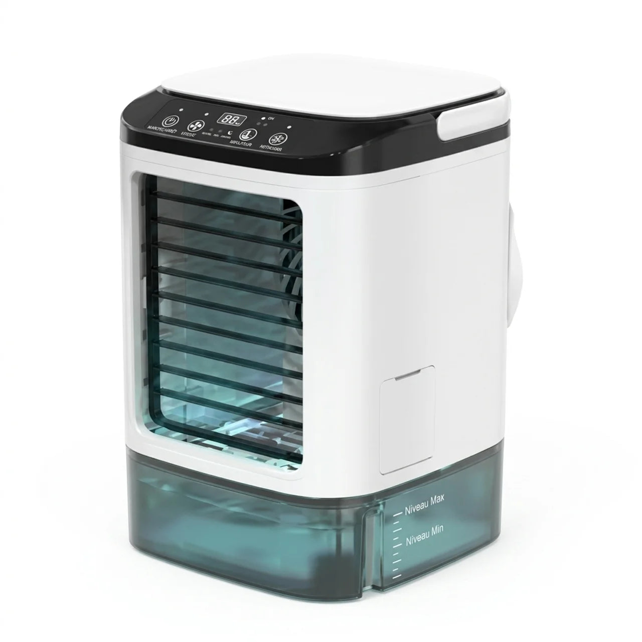 Mini Climatiseur Mobile Rechargeable & Humidificateur 4-en-1