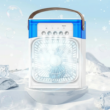 Mini Ventilateur Portable Humidificateur Refroidisseur d’Air & Veilleuse LED