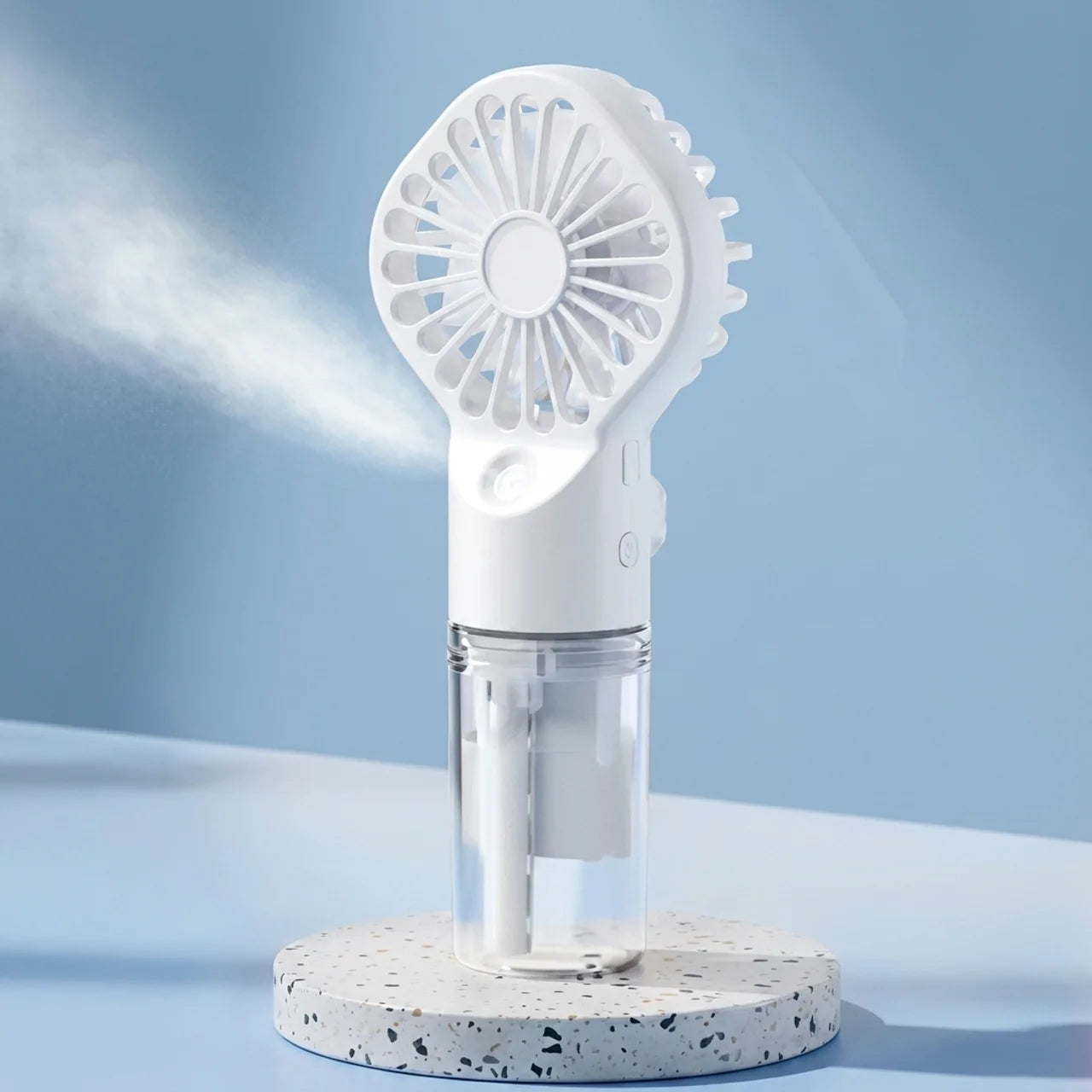Mini Ventilateur de Poche Brumisateur Portable USB Rechargeable pour Voyage et Bureau