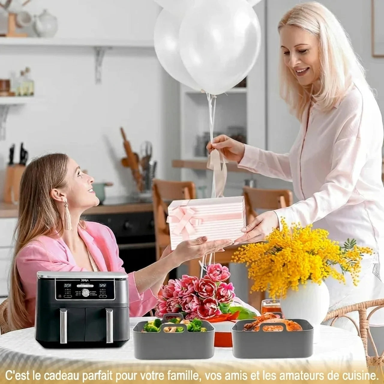 Moules Silicone Air Fryer Réutilisables