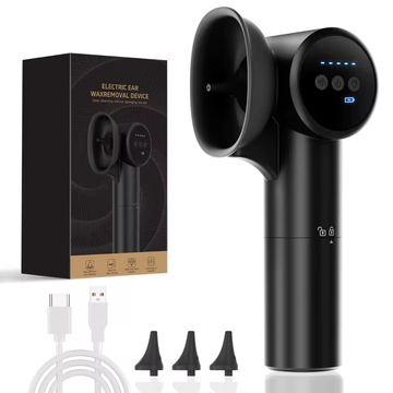 Nettoyeur d’Oreilles Électrique 2-en-1 à Eau & Air Chaud