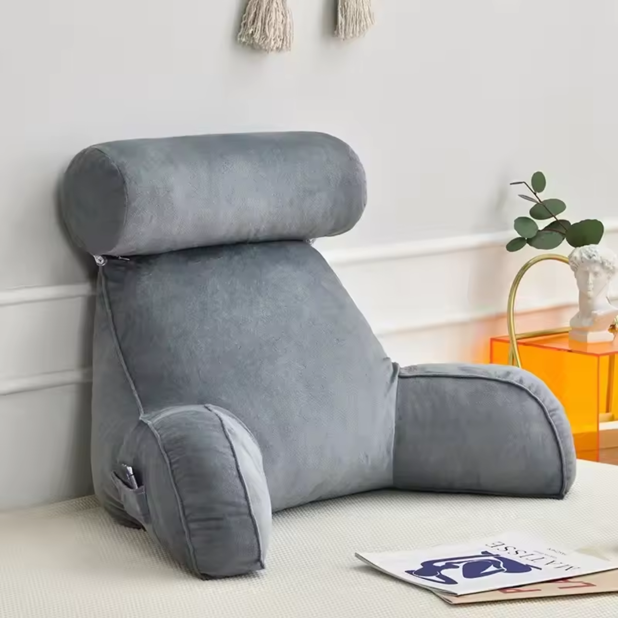 Oreiller de Lecture à Mémoire de Forme