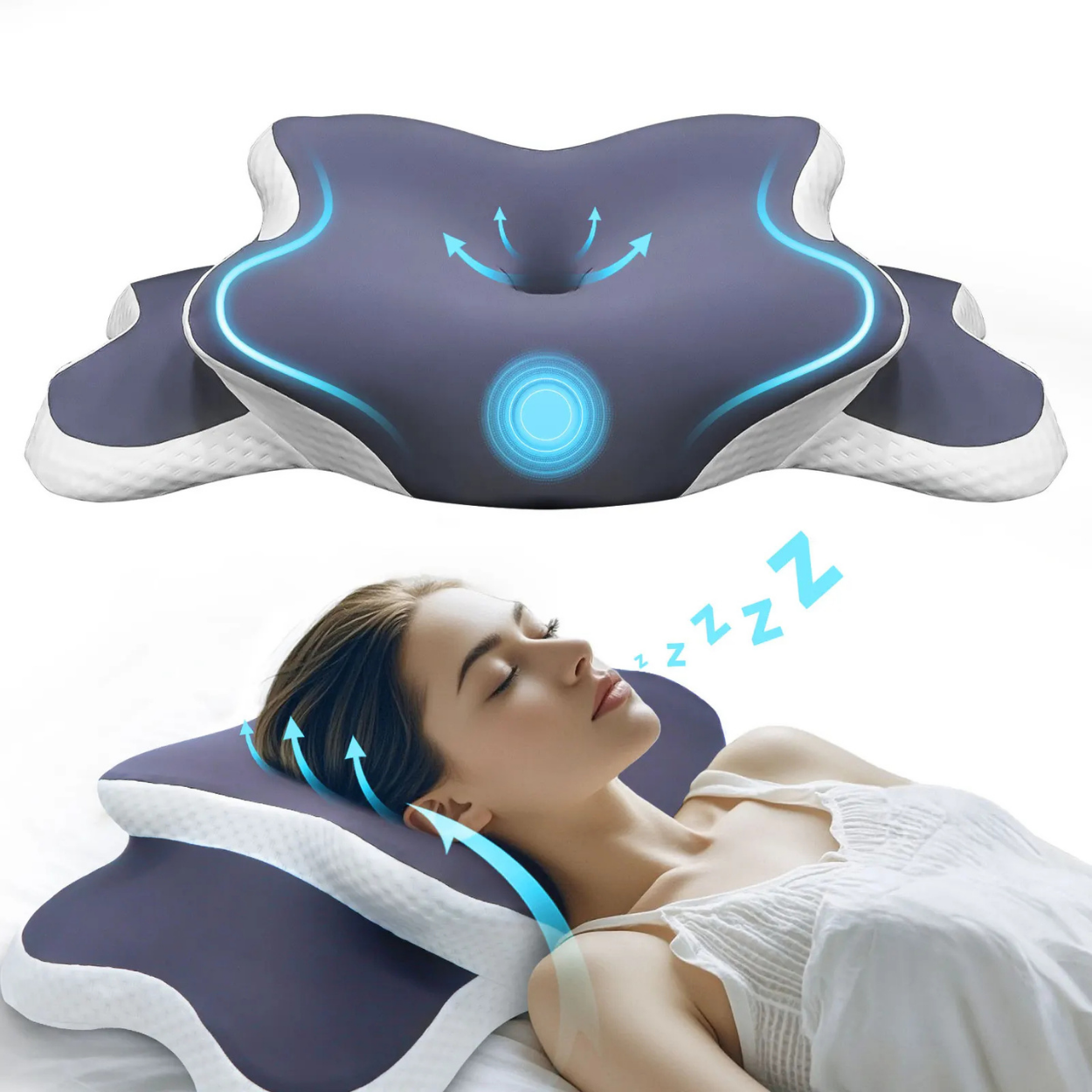 Oreiller ergonomique cervical orthopédique 3D