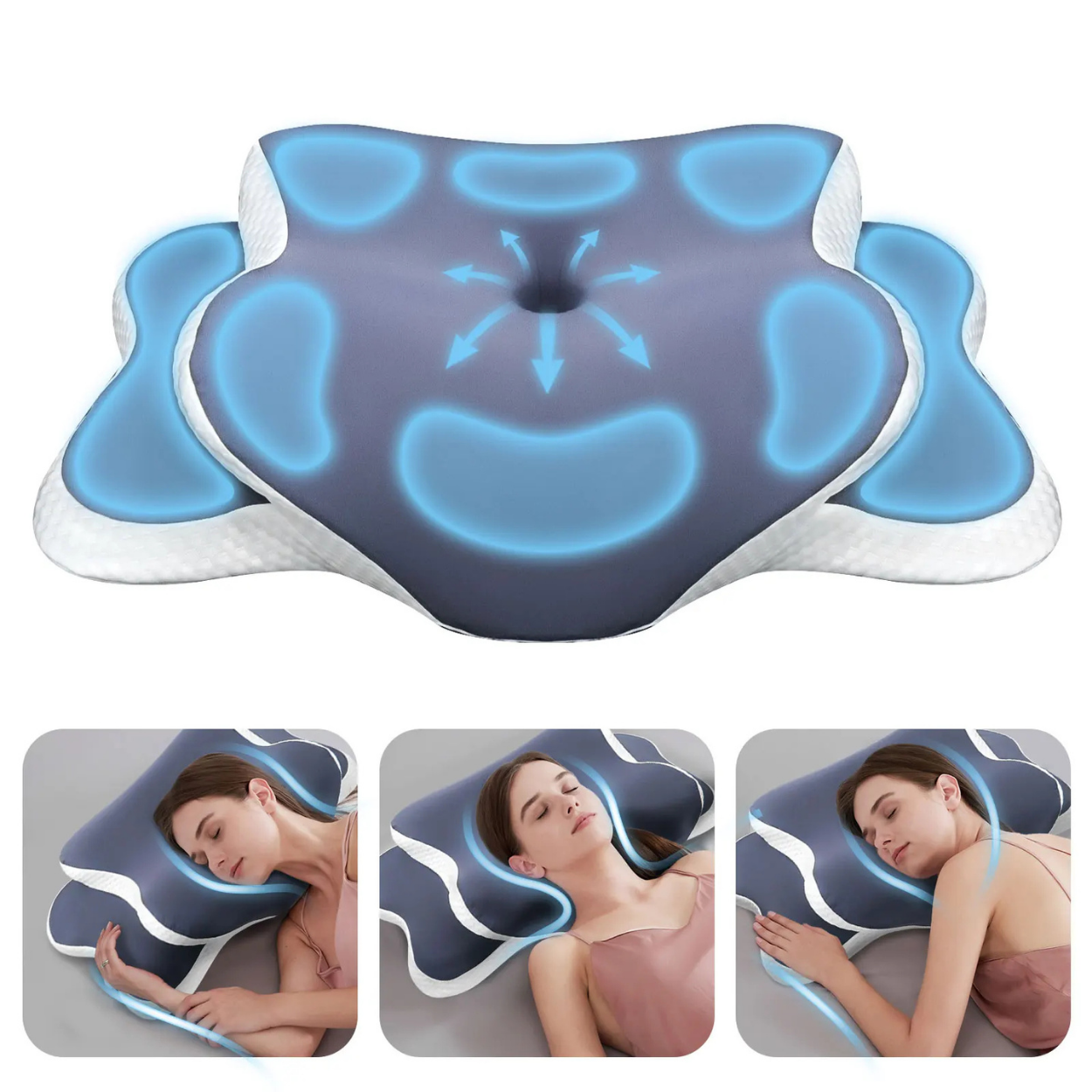 Oreiller ergonomique cervical orthopédique 3D