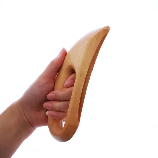 Outil Gua Sha Bois Drainant