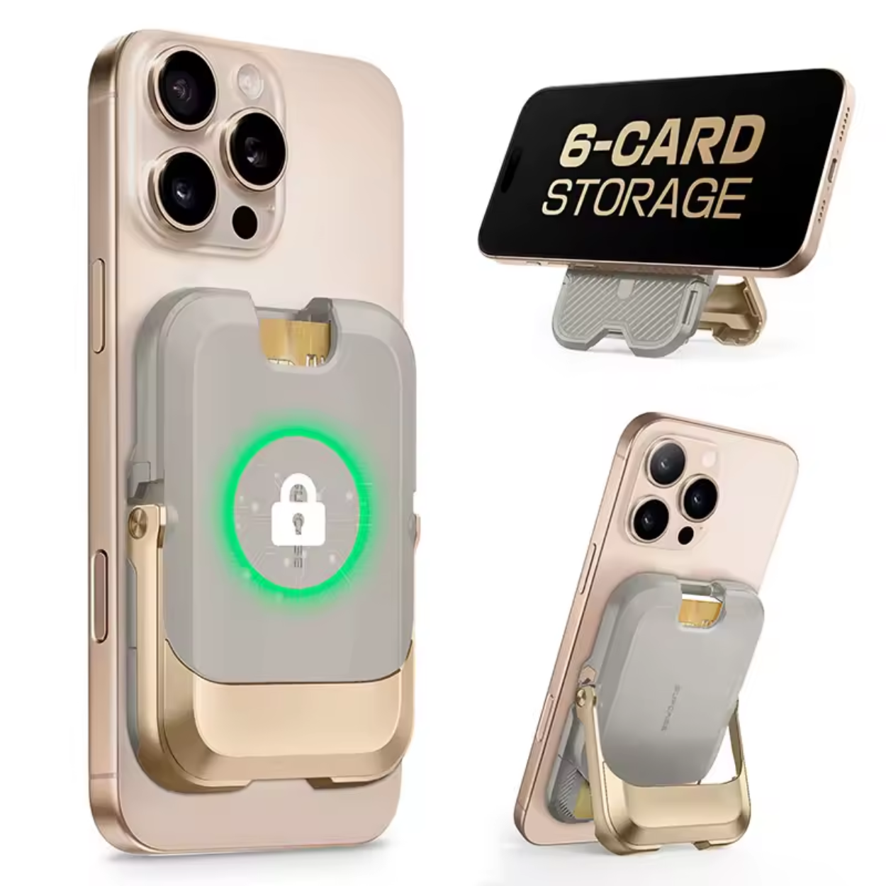 PORTEFEUILLE MAGNÉTIQUE SUPCASE MAGSAFE STOCKAGE 6 CARTES