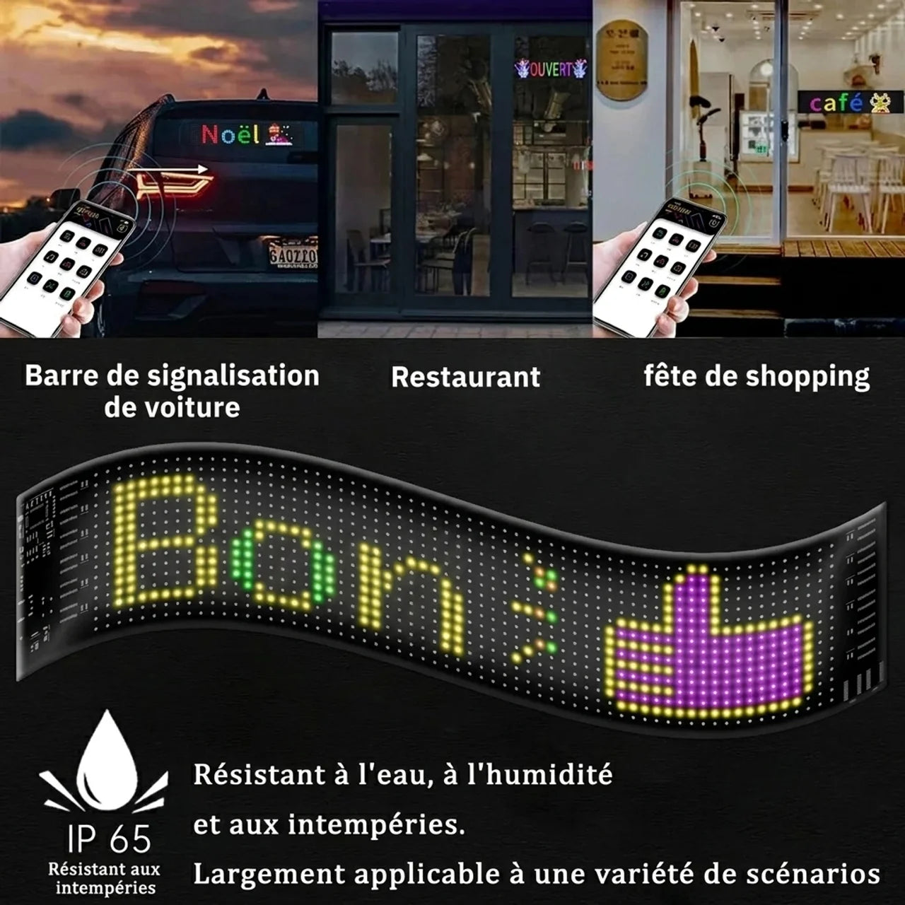 Panneau LED Défilant Bluetooth