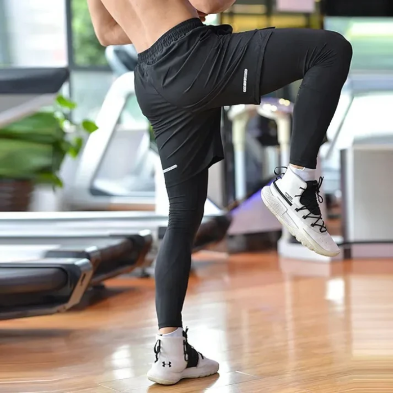 Pantalon de Running Homme 2-en-1 – Idéal Gym