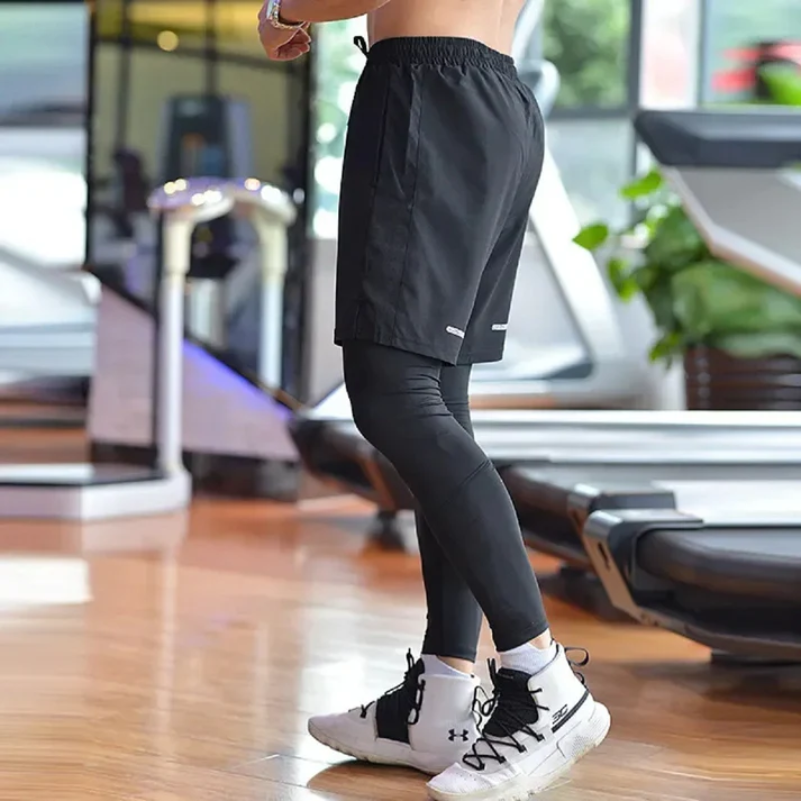 Pantalon de Running Homme 2-en-1 – Idéal Gym
