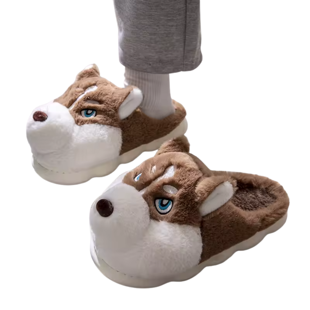 Pantoufles Husky Cartoon Ultra Douces