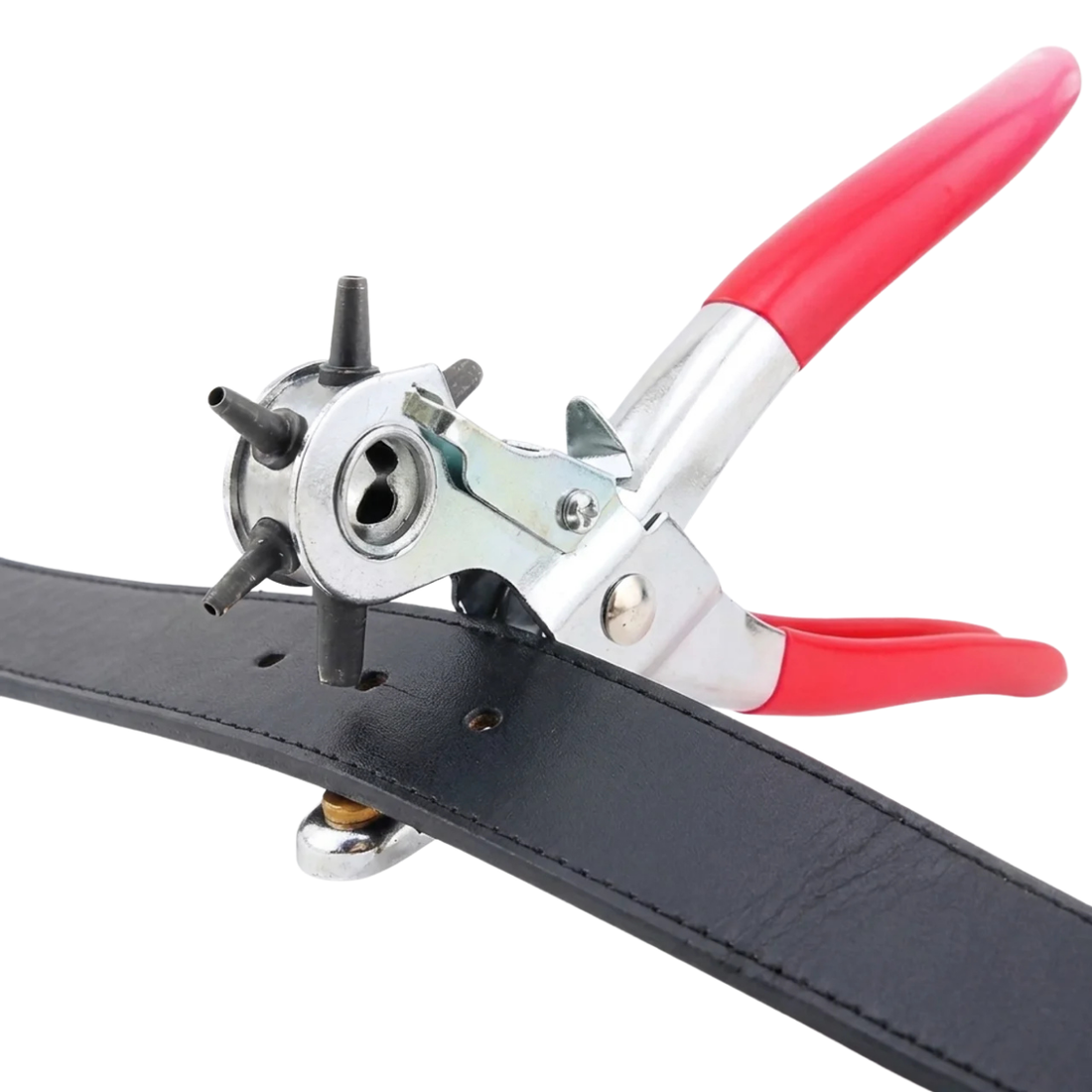 Pince Perforatrice Rotative Professionnelle 6 Tailles pour Cuir Ceinture Tissu et Plastique