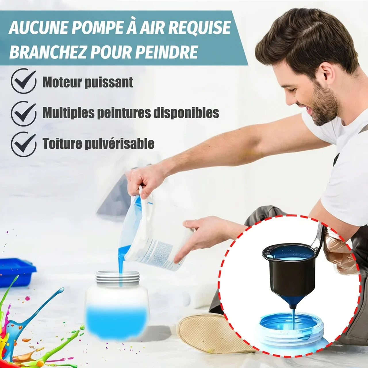 Pistolet Peinture Sans Fil Pro