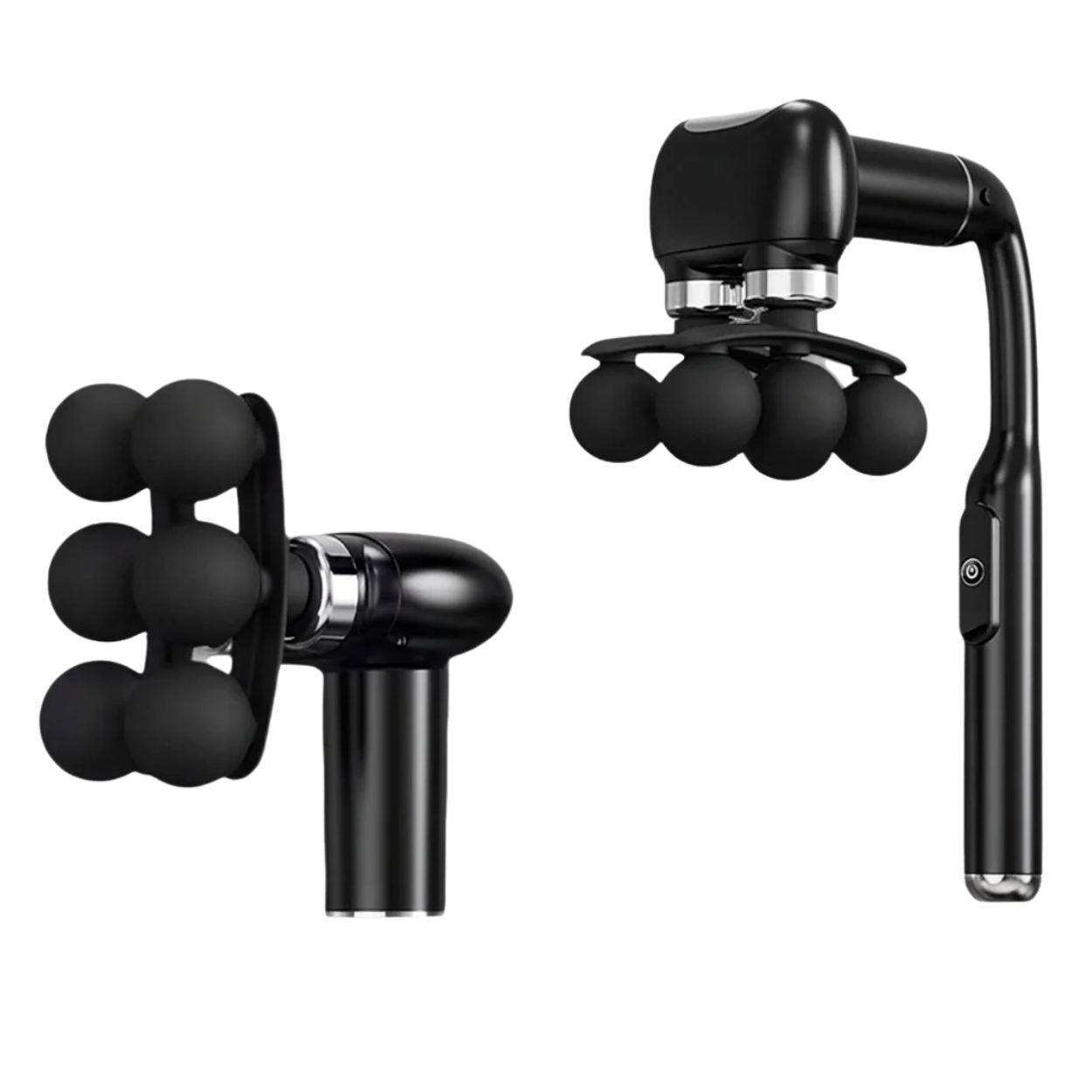 Pistolet de Massage 2 en 1 avec Manche Long pour Dos Nuque et Corps