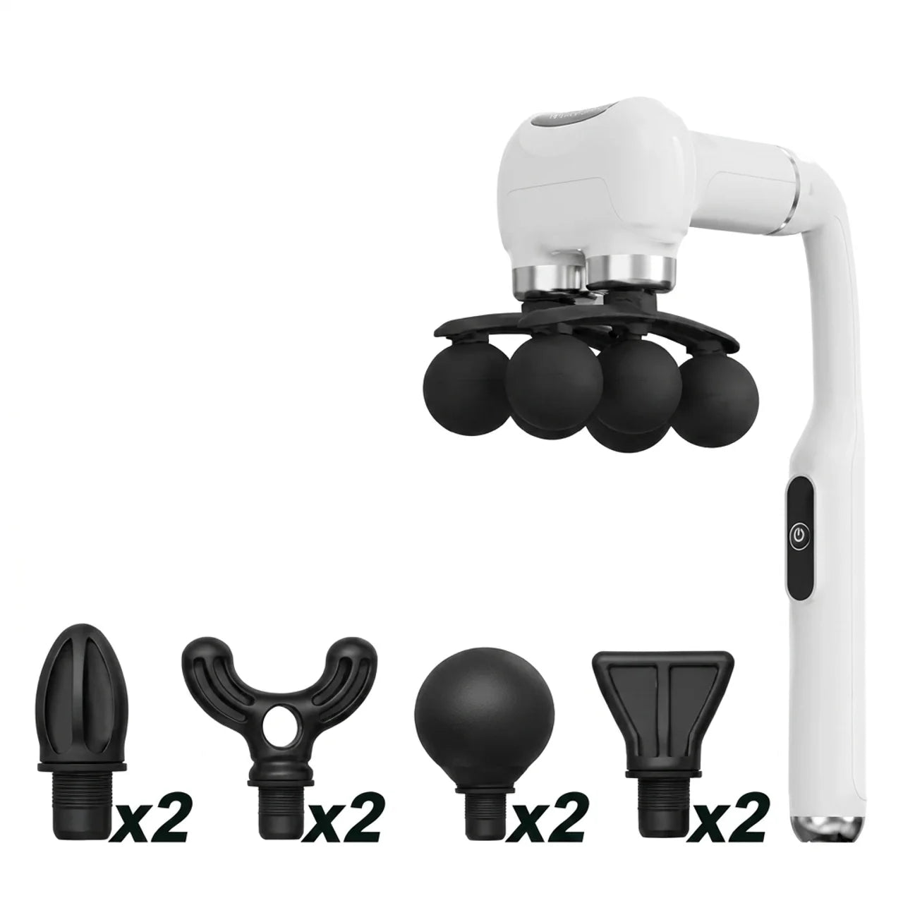Pistolet de Massage 2 en 1 avec Manche Long pour Dos Nuque et Corps