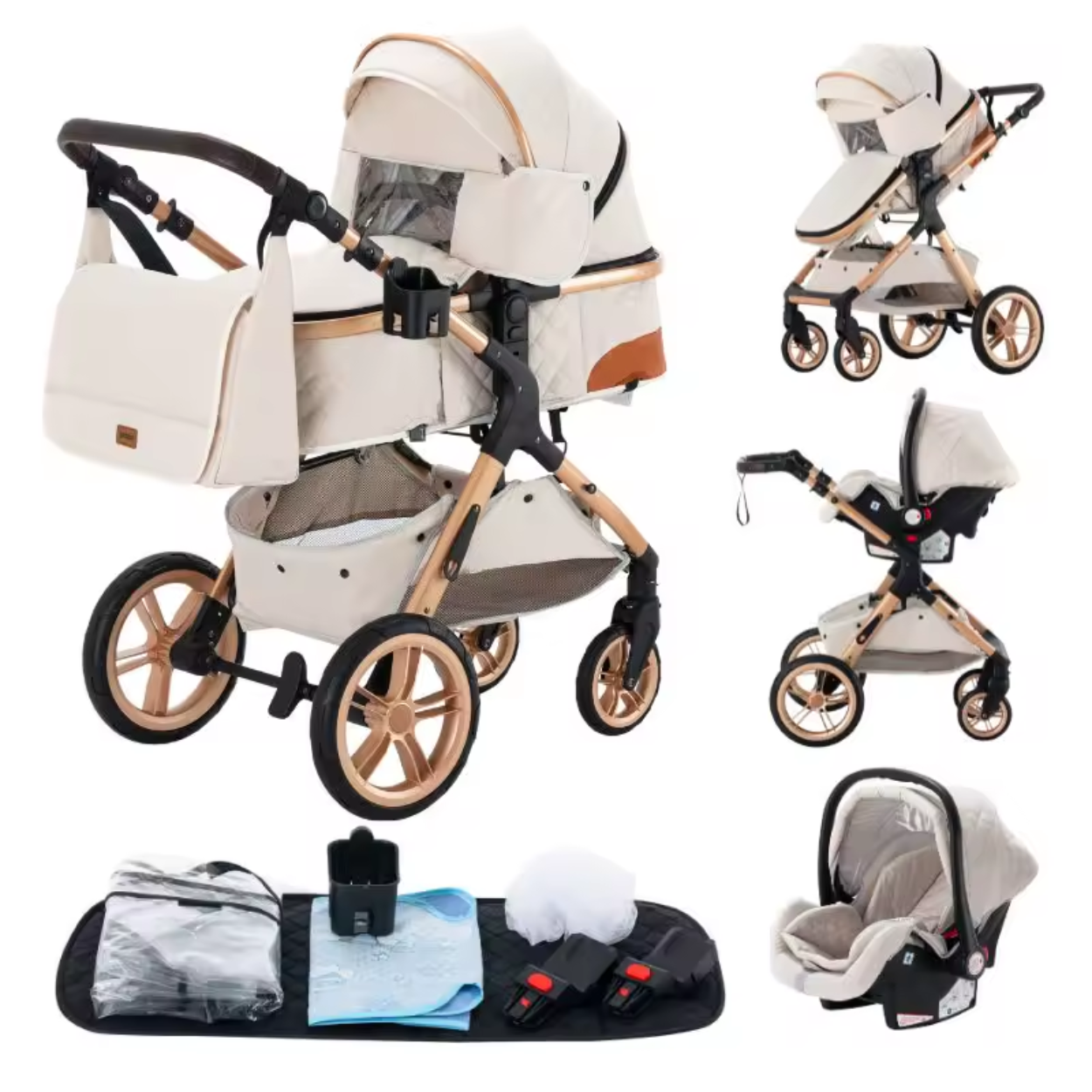 Poussette Premium Confort Sécurité Tout Terrain