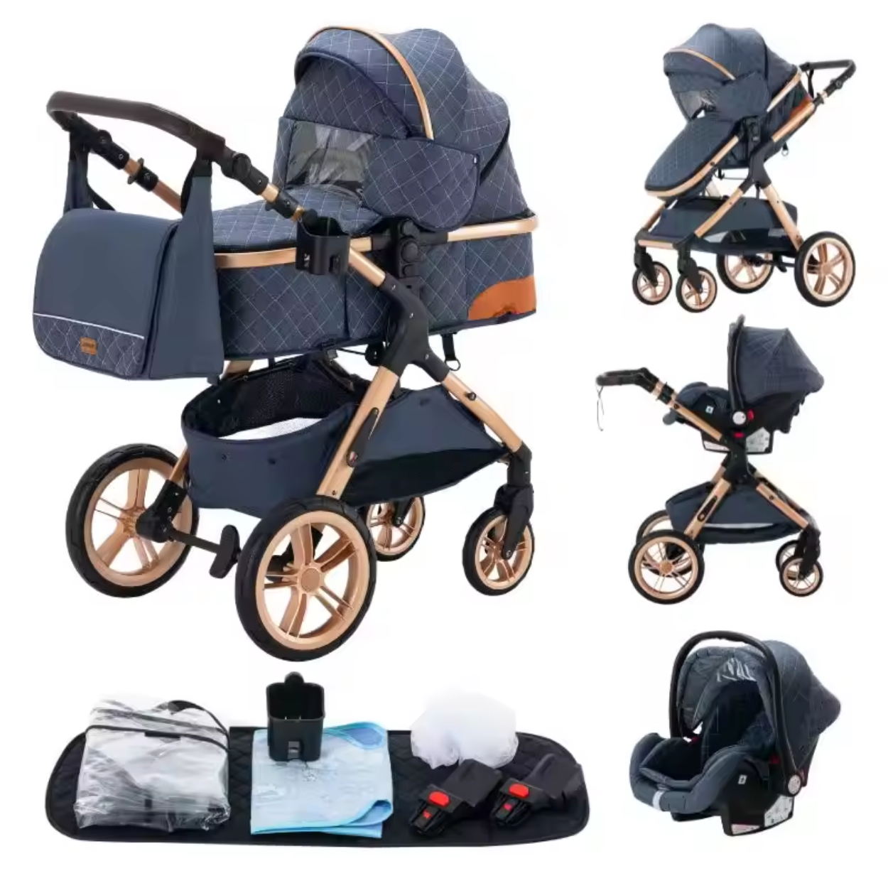Poussette Premium Confort Sécurité Tout Terrain