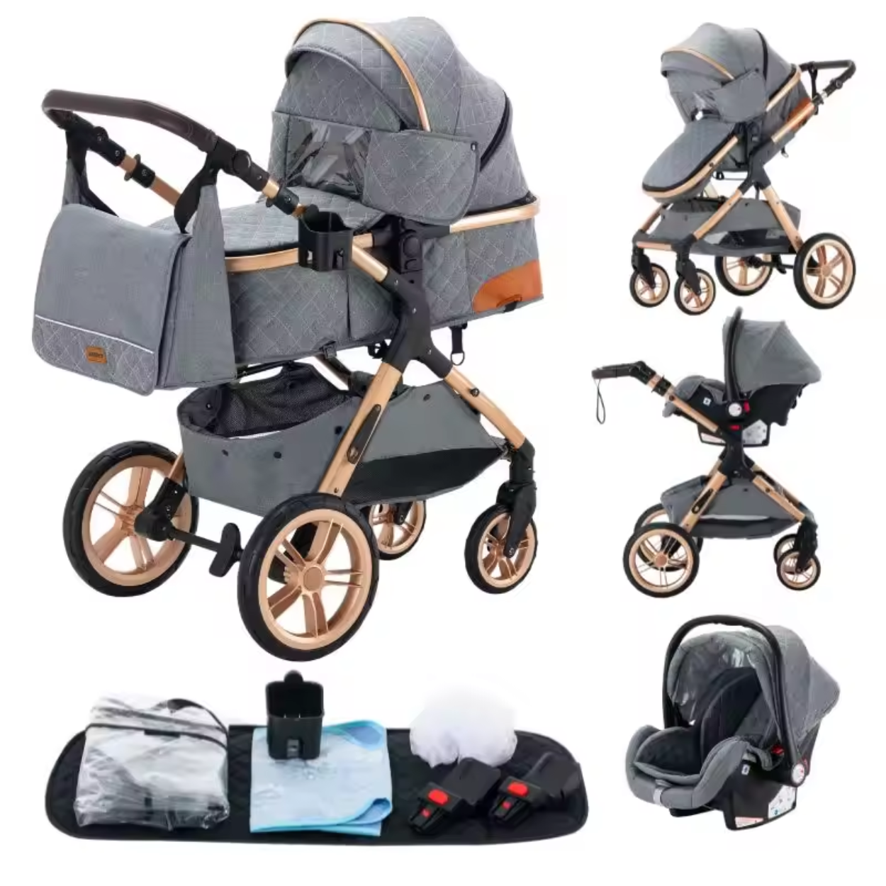 Poussette Premium Confort Sécurité Tout Terrain