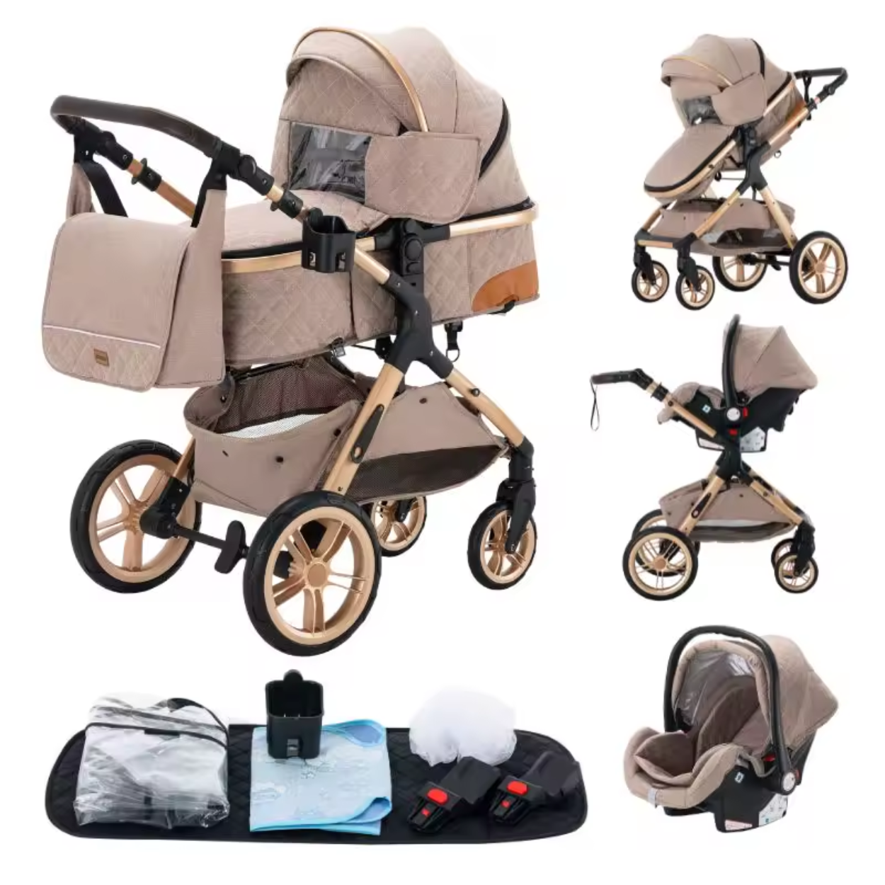 Poussette Premium Confort Sécurité Tout Terrain