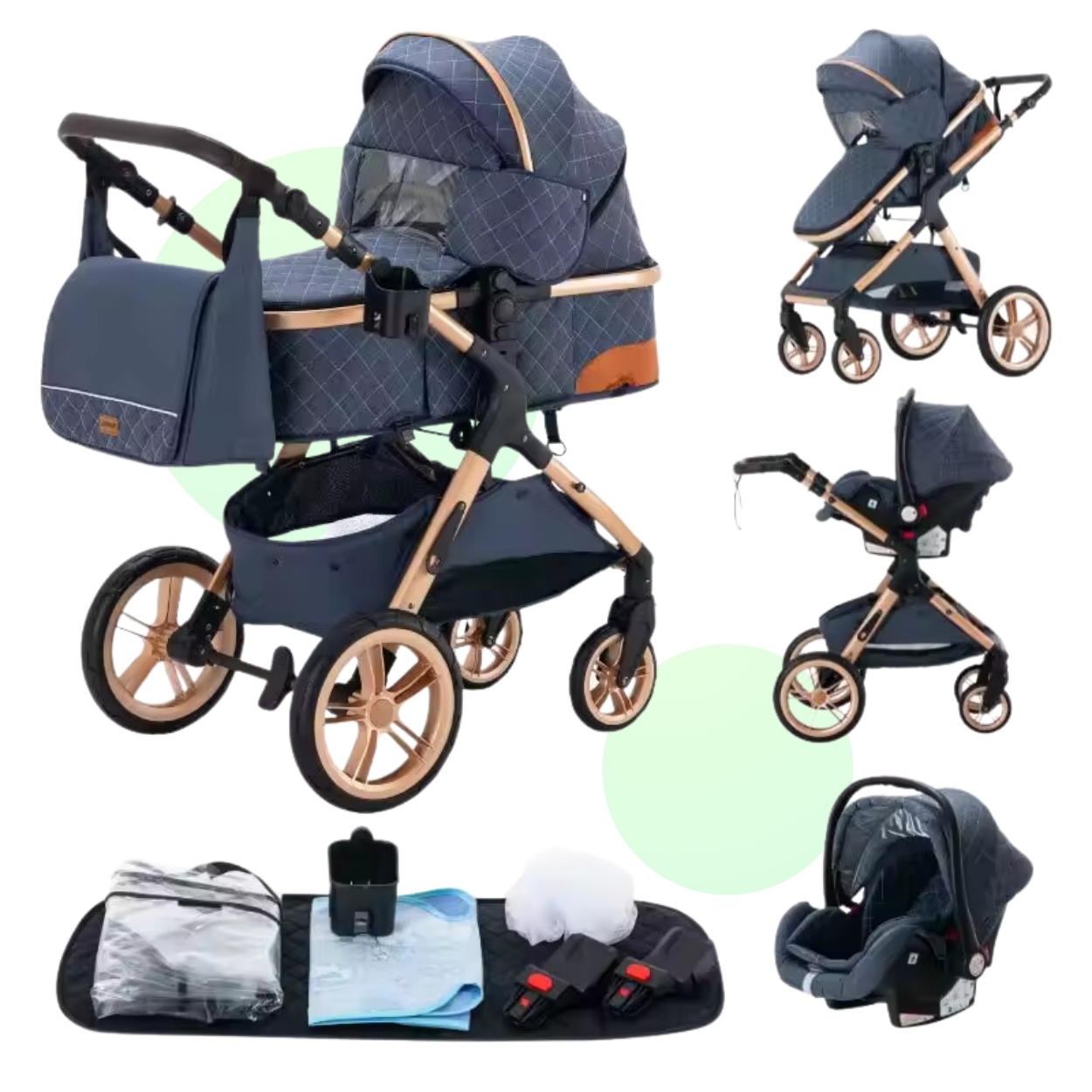 Poussette Premium Confort Sécurité Tout Terrain