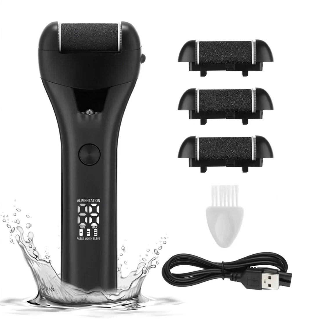 Râpe Électrique Pieds Anti Callosités Rechargeable USB