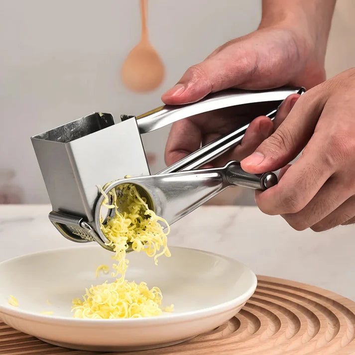 Râpe à Fromage Manuelle en Acier Inoxydable Multifonction Légumes & Fruits Secs