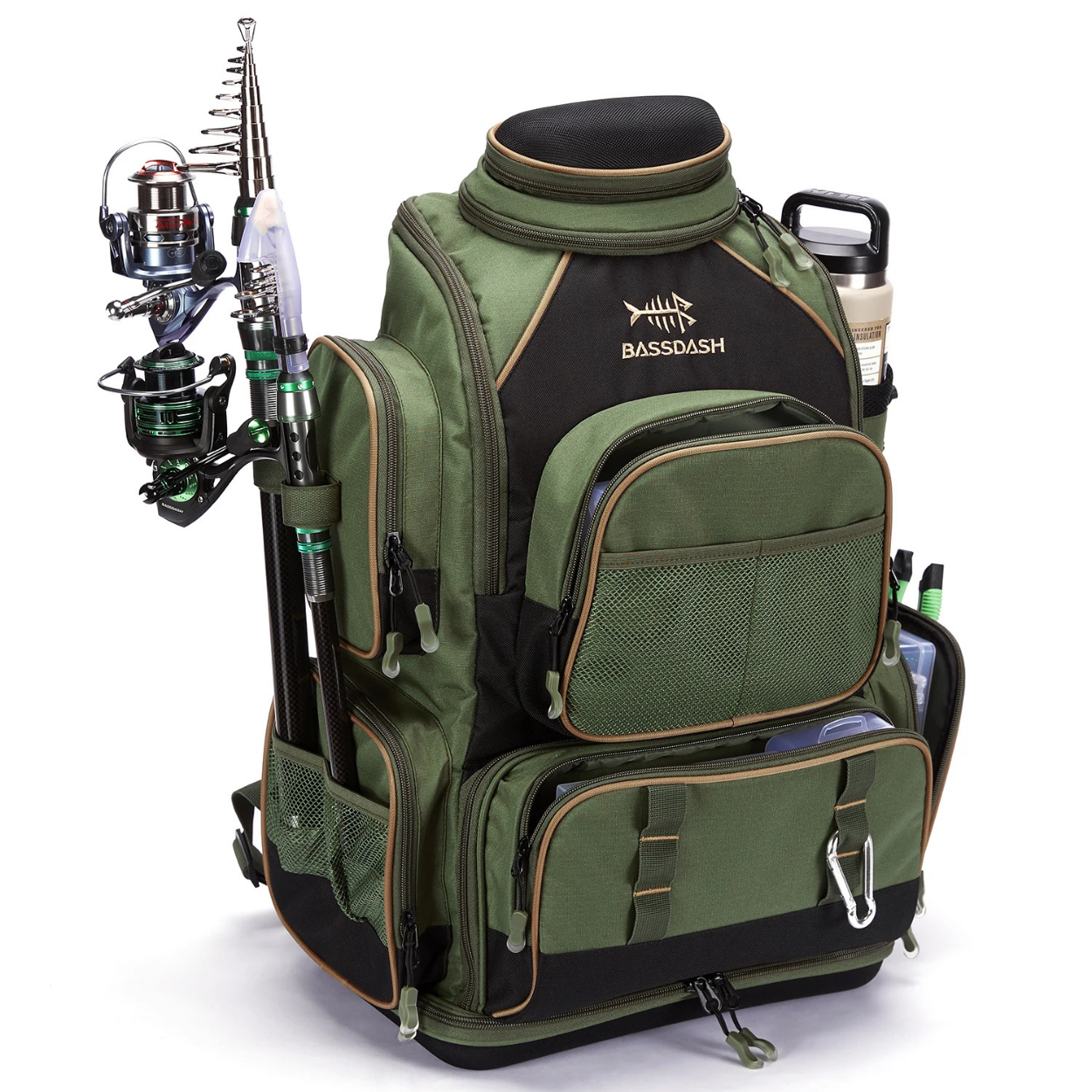 Sac à Dos de Pêche Étanche & Modulable pour Pêcheurs Pros