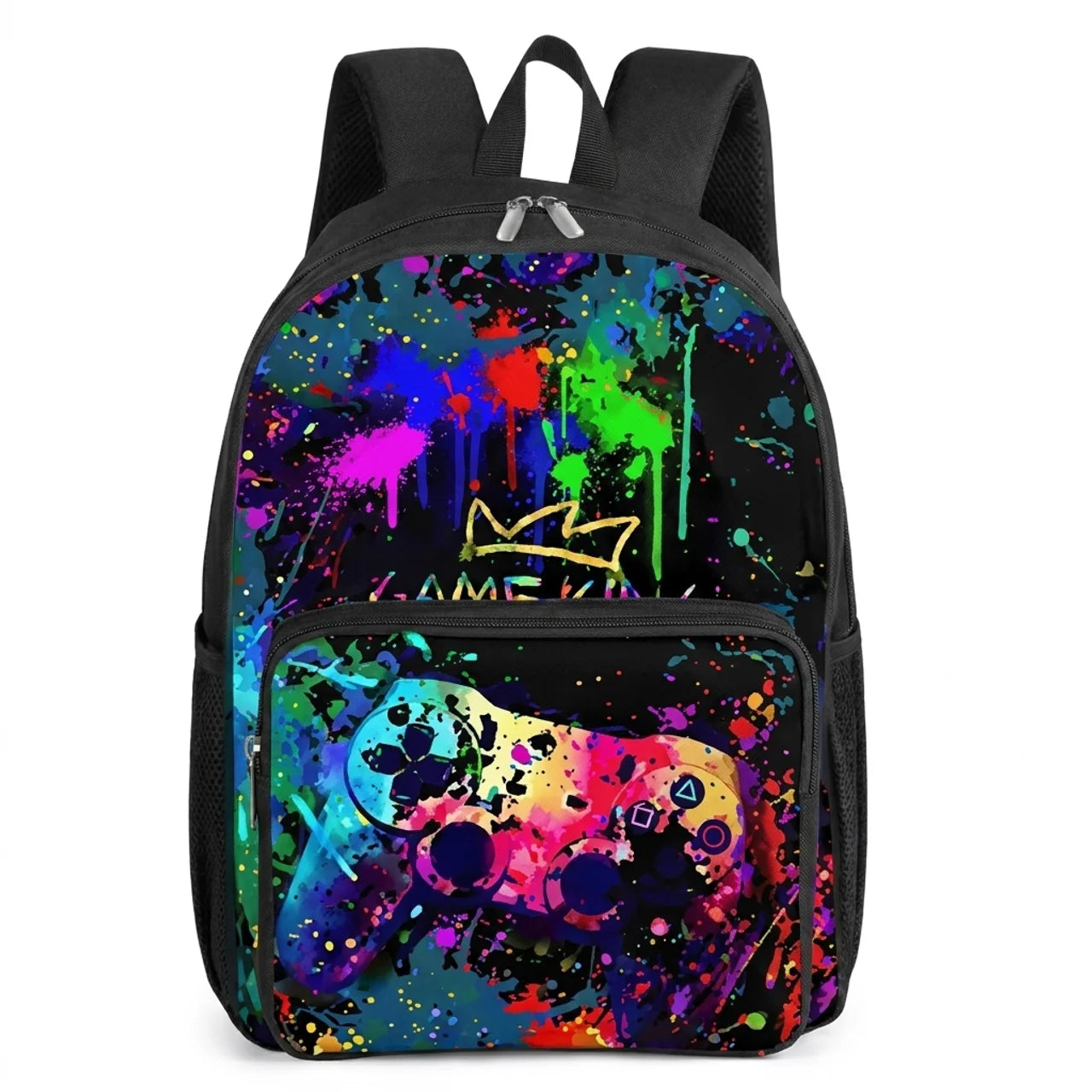 Sac à Dos Enfant Motif Manette de Jeu 3D Léger et Idéal pour l'École