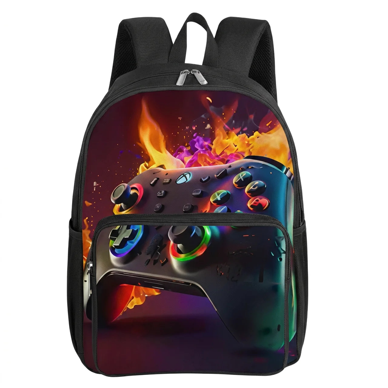 Sac à Dos Enfant Motif Manette de Jeu 3D Léger et Idéal pour l'École