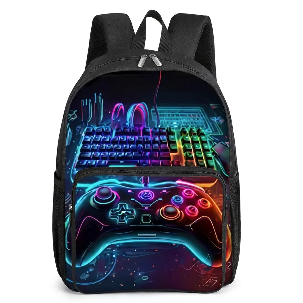 Sac à Dos Enfant Motif Manette de Jeu 3D Léger et Idéal pour l'École