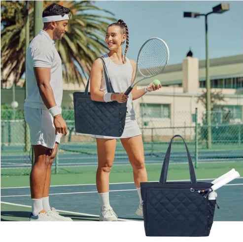 Sac de Tennis Imperméable avec Compartiment à Chaussures 2 à 4 Raquettes