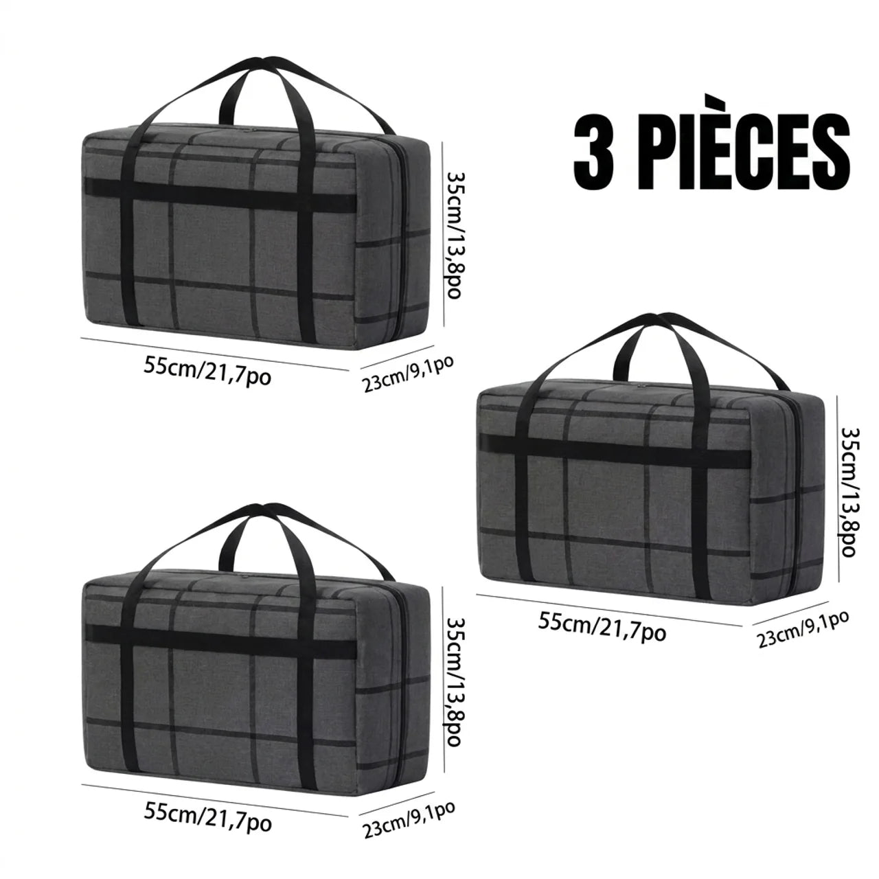 Sac de Déménagement Imperméable Grande Capacité Pliable pour Voyage et Stockage