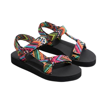 Sandales Femme Bohème Colorées Confort Esprit Vacances