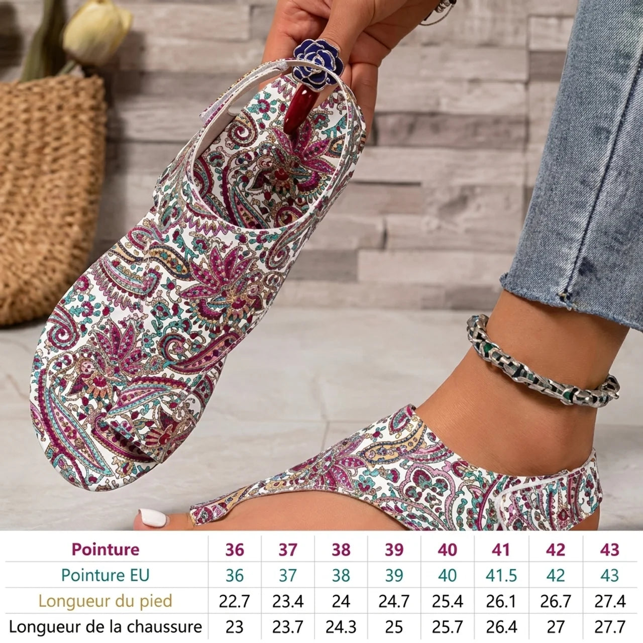 Sandales Femme Bohème Élégance Estivale