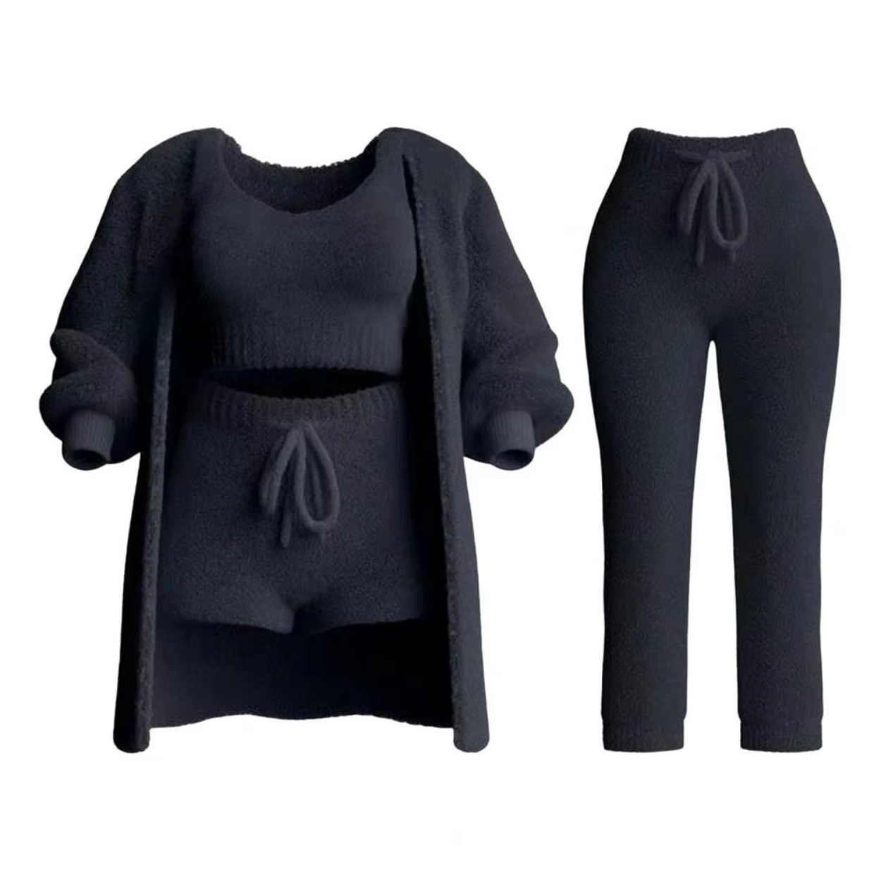 Set complet Pull, Brassière, Pantalon et Cardigan