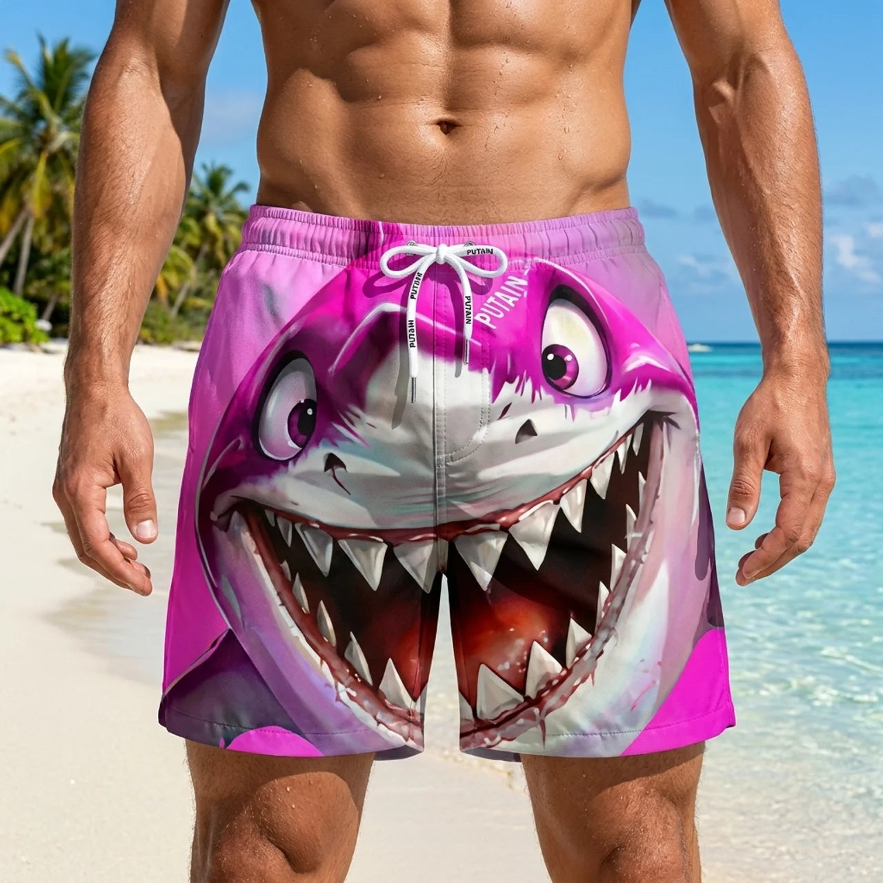 Short de Bain Requin 3D