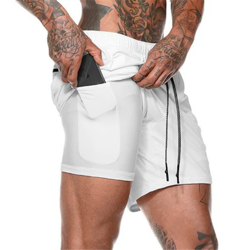 Shorts Joggers Homme 2 en 1 Sport Running & Fitness