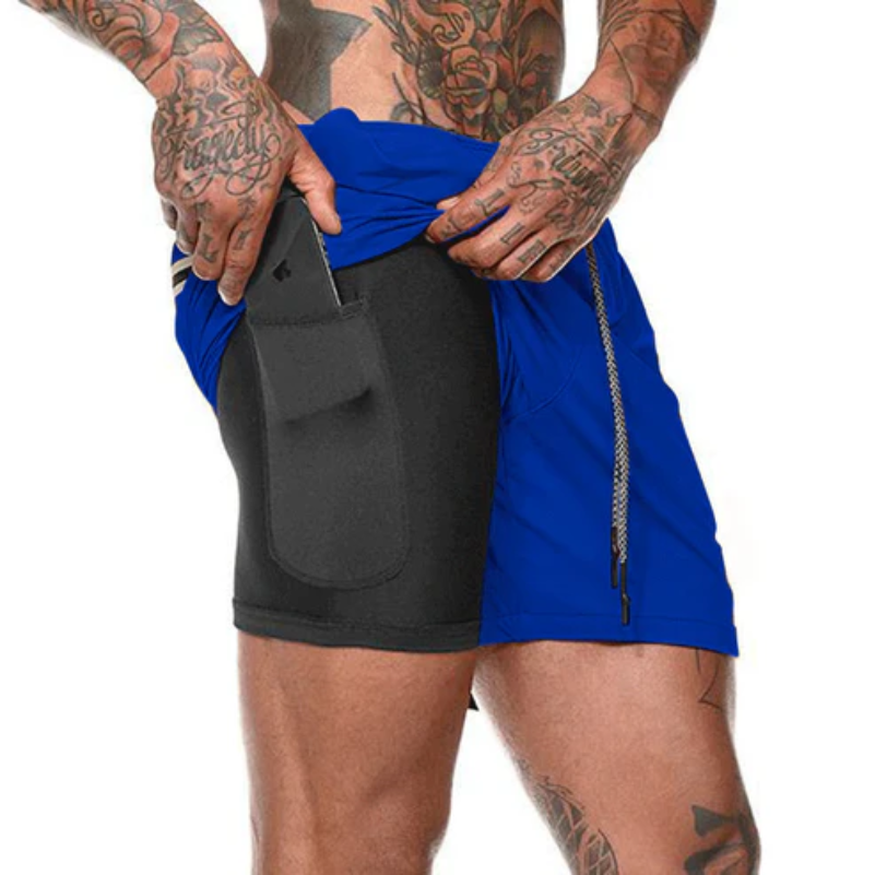 Shorts Joggers Homme 2 en 1 Sport Running & Fitness