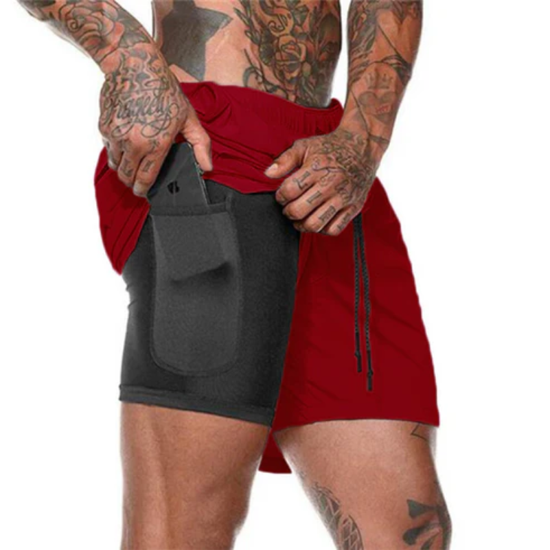 Shorts Joggers Homme 2 en 1 Sport Running & Fitness