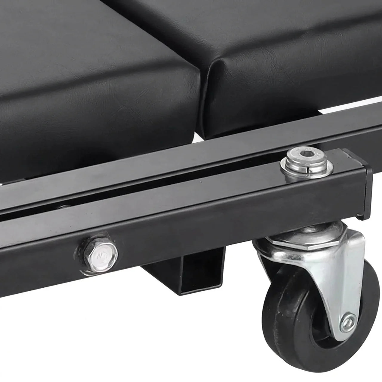 Siège Mécanique 2-en-1 Pliable avec Roulettes 360° pour Atelier Auto