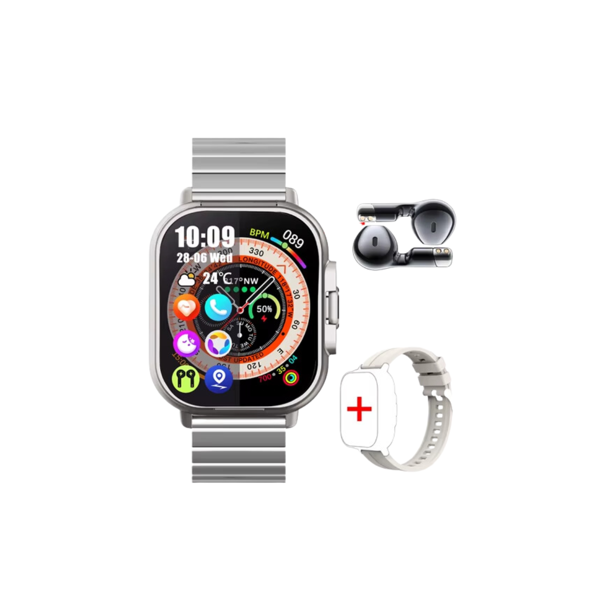 Smartwatch avec Écouteurs Intégrés