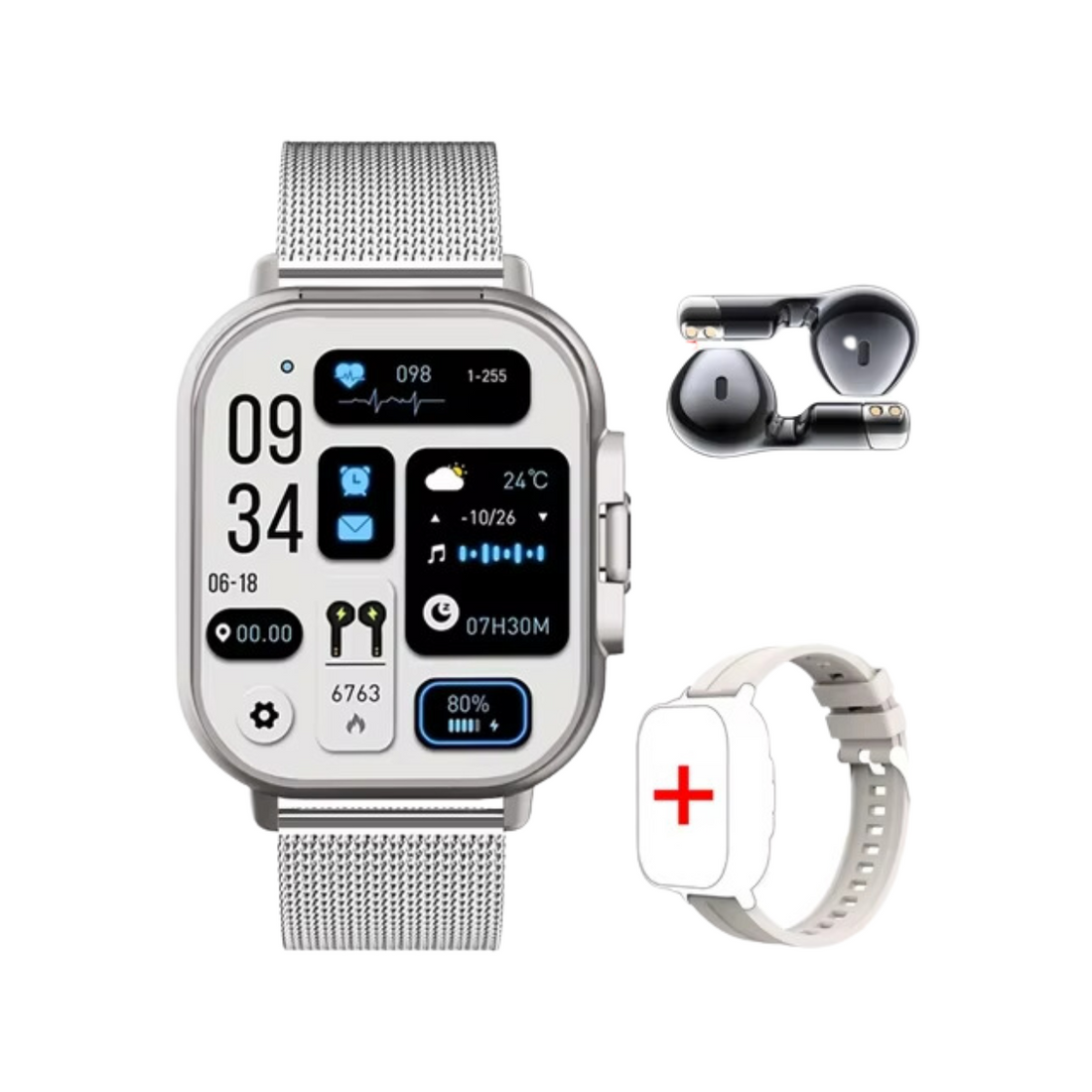 Smartwatch avec Écouteurs Intégrés