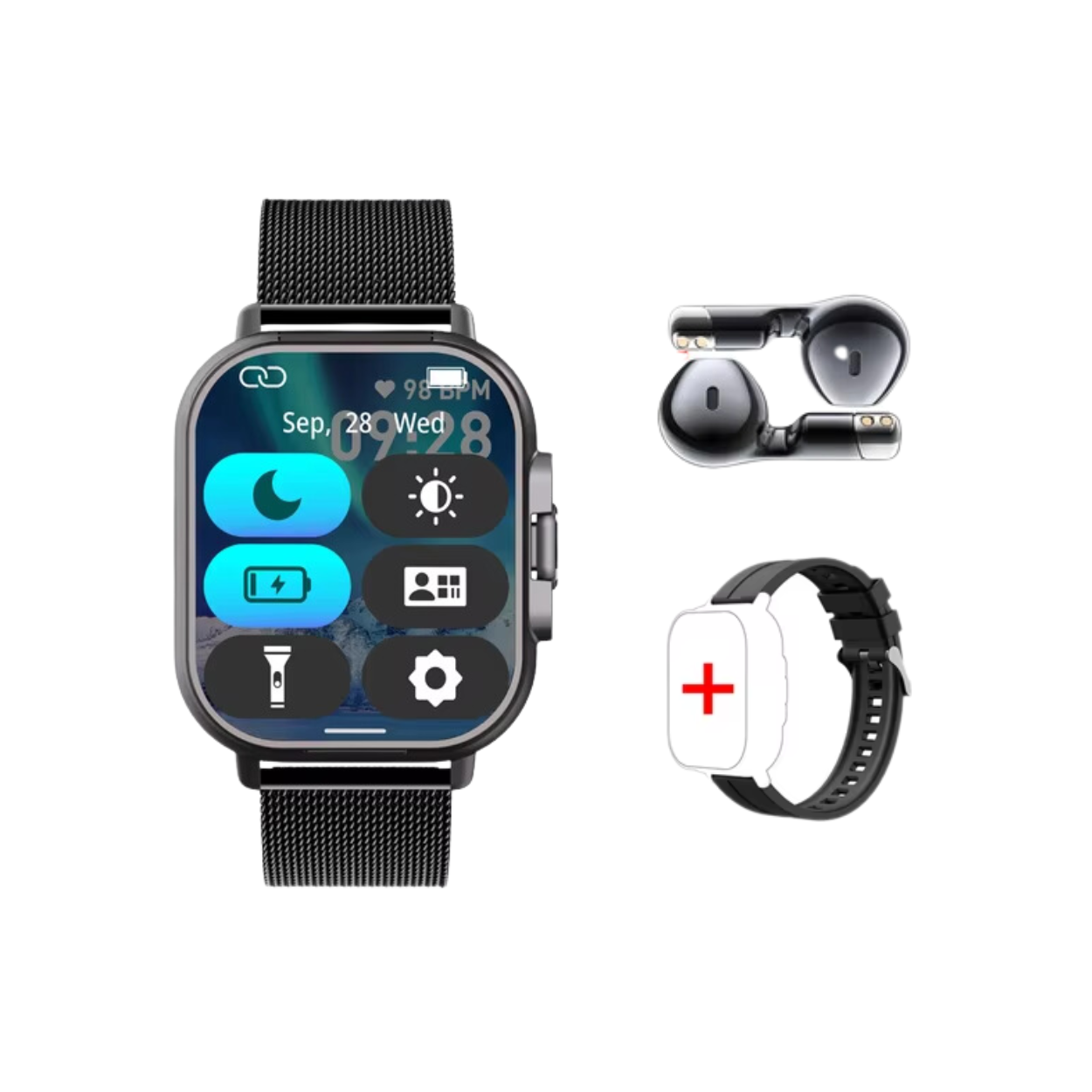 Smartwatch avec Écouteurs Intégrés